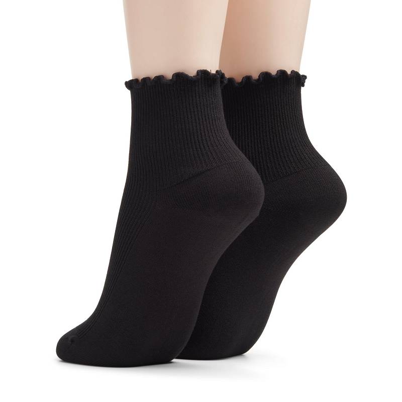 Clarks 2 Pack Rosewelt Crew Sock Siyah Siyah | CLKS-84640