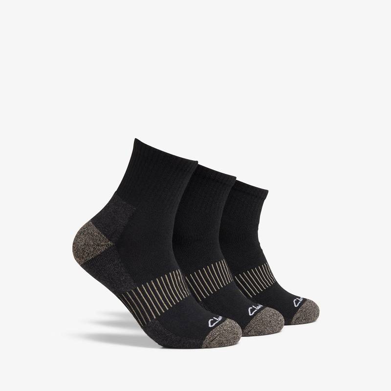 Clarks 3 Pack Ankle Sport Sock Siyah | CLKS-84194