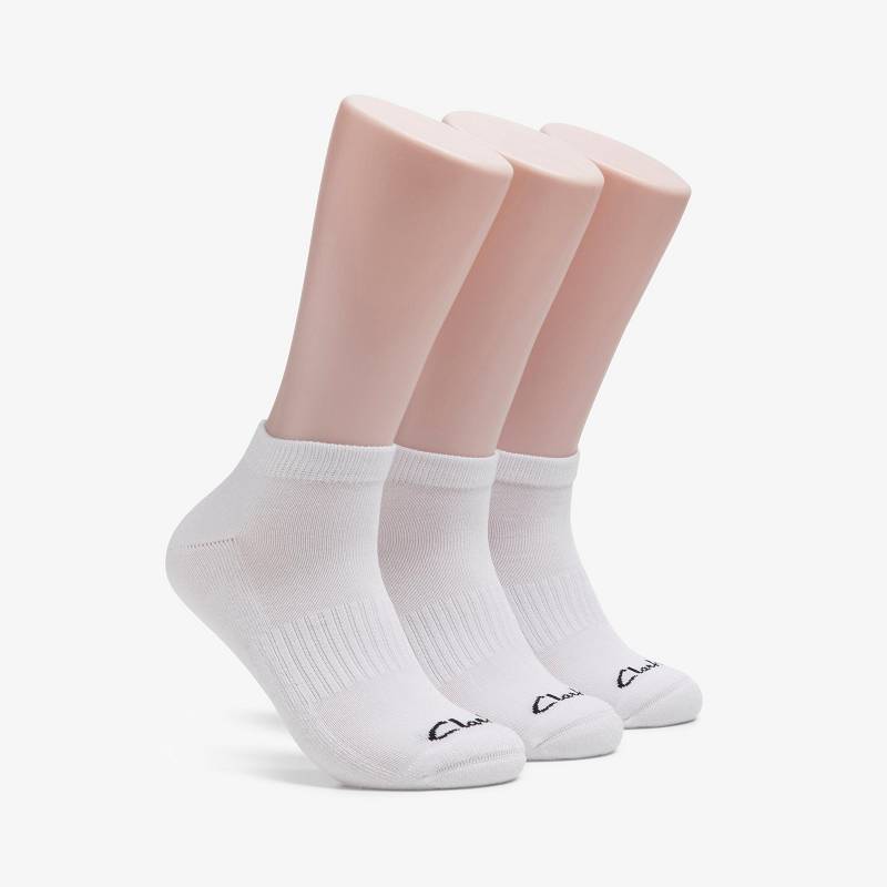 Clarks 3 Pack Athletic Beyaz | CLKS-84191