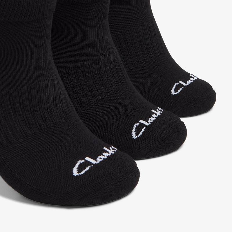 Clarks 3 Pack Athletic Siyah | CLKS-84189