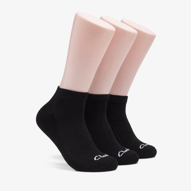 Clarks 3 Pack Athletic Siyah | CLKS-84189