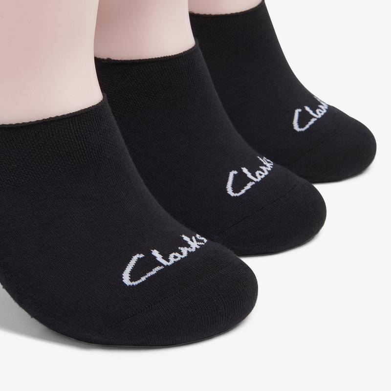Clarks 3 pack Solid Liner Sock Siyah | CLKS-84175