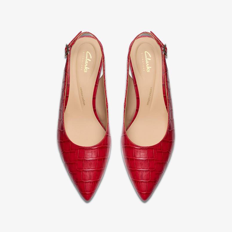 Clarks Adela Sling Kırmızı | CLKS-85189