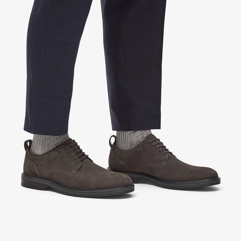 Clarks Aldwin Lace Koyu Gri | CLKS-84418