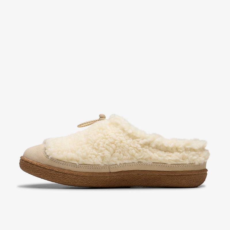 Clarks Belle Wych Slippers Beyaz | CLKS-84676