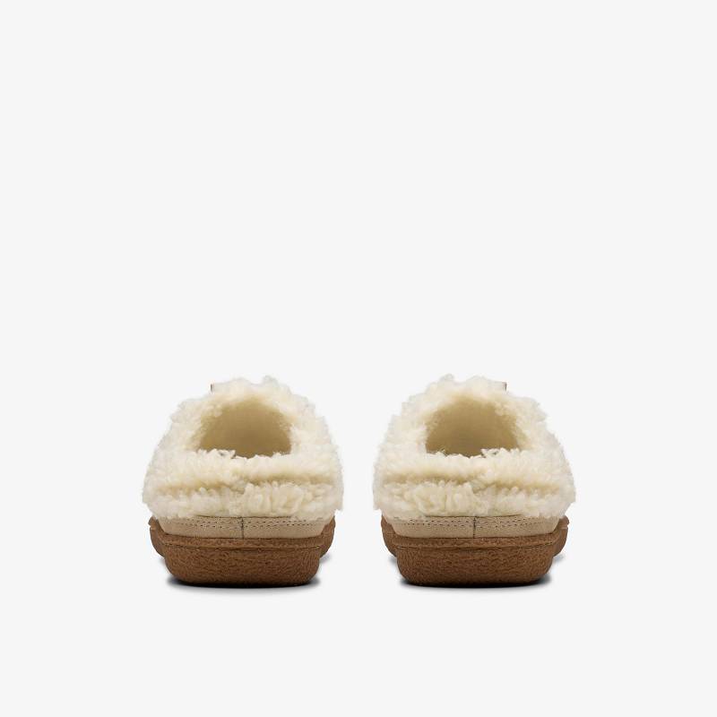 Clarks Belle Wych Slippers Beyaz | CLKS-84676