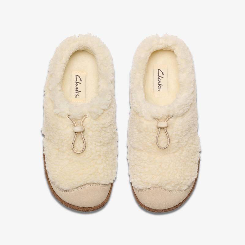 Clarks Belle Wych Slippers Beyaz | CLKS-84676