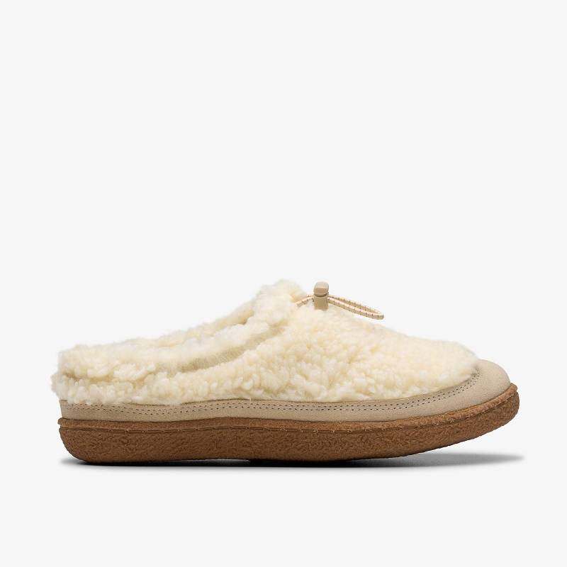 Clarks Belle Wych Slippers Beyaz | CLKS-84676
