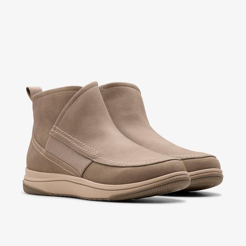 Clarks Breeze Cora Koyu Gri Kahverengi | CLKS-85466