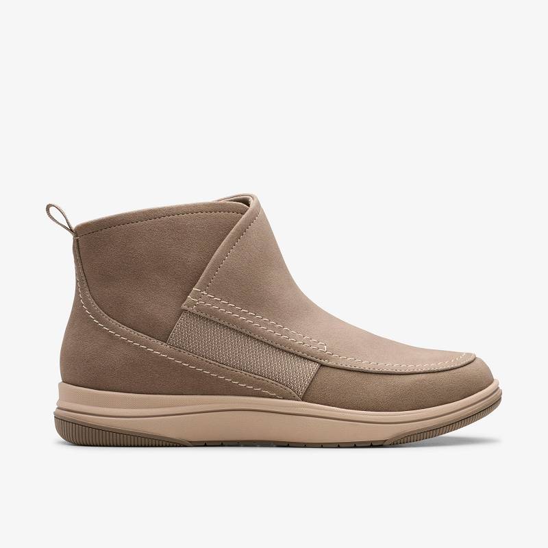 Clarks Breeze Cora Koyu Gri Kahverengi | CLKS-85466