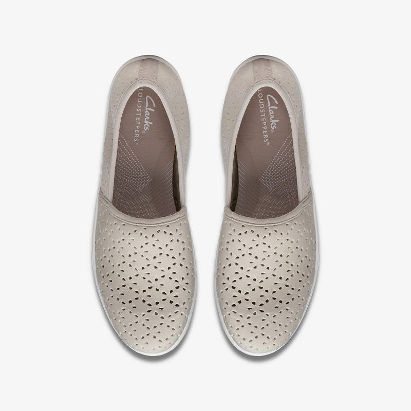 Clarks Breeze Emily Açık Gri Kahverengi | CLKS-85351