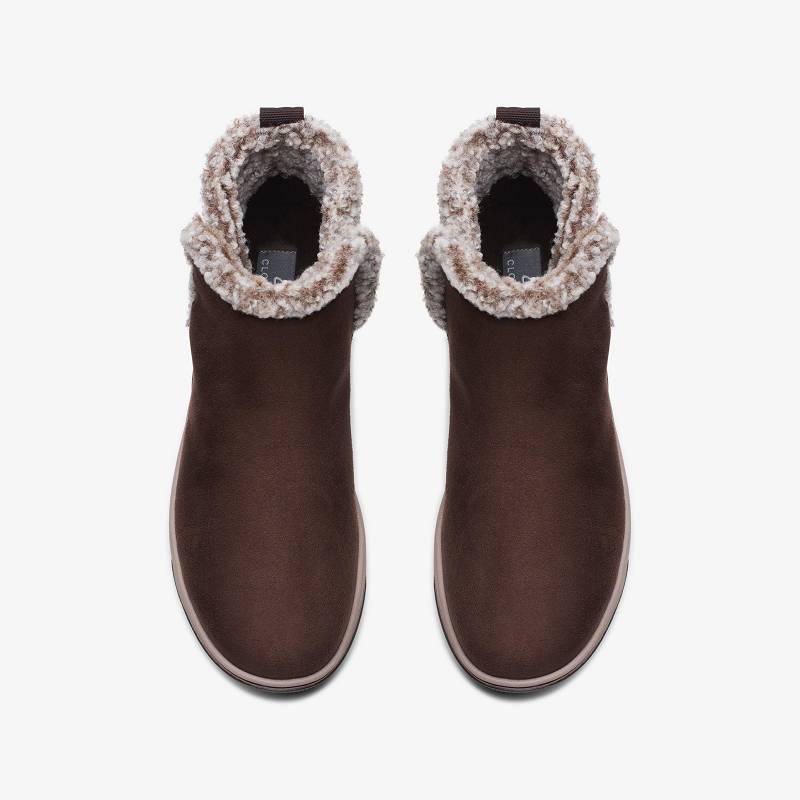 Clarks Breeze Fur Koyu Kahverengi | CLKS-85468