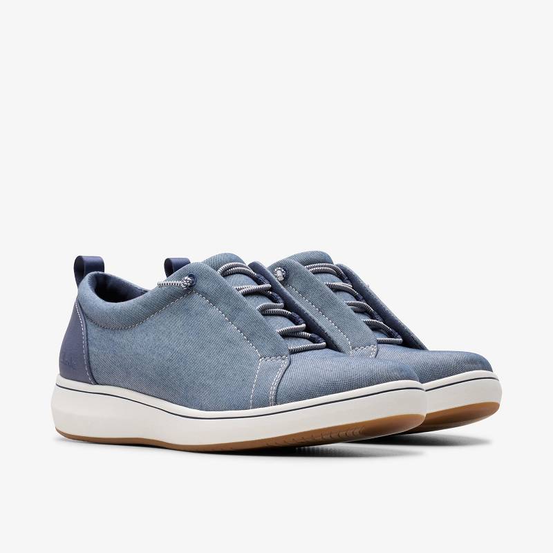 Clarks Breeze Sky Lace Lacivert | CLKS-85182