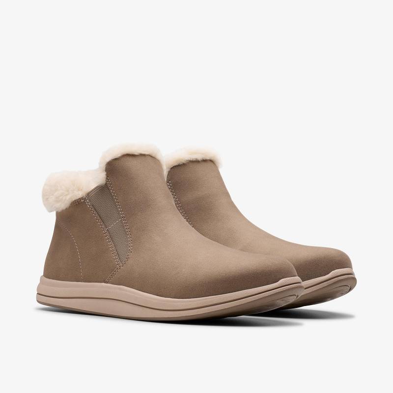 Clarks Breeze Twist Koyu Gri Kahverengi | CLKS-85558