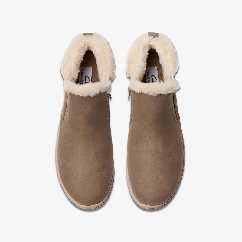 Clarks Breeze Twist Koyu Gri Kahverengi | CLKS-85558