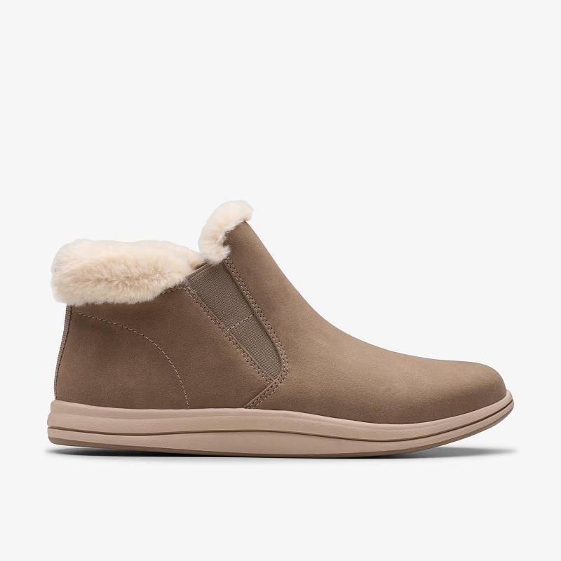 Clarks Breeze Twist Koyu Gri Kahverengi | CLKS-85558
