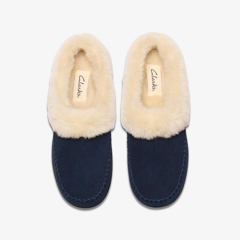 Clarks Camelae Shine Slippers Lacivert | CLKS-84677