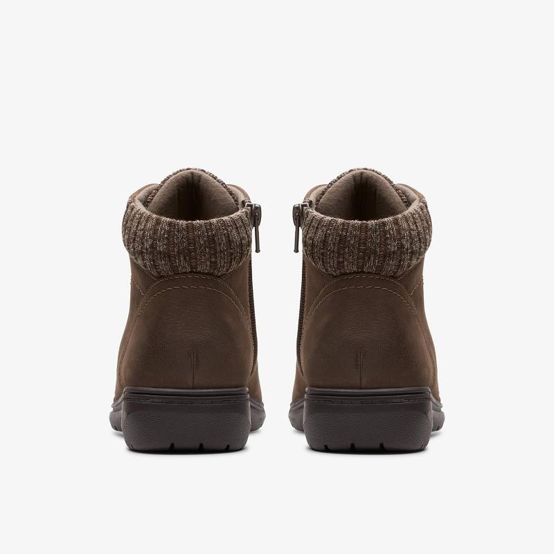 Clarks Carleigh Jade Gri Kahverengi | CLKS-85593