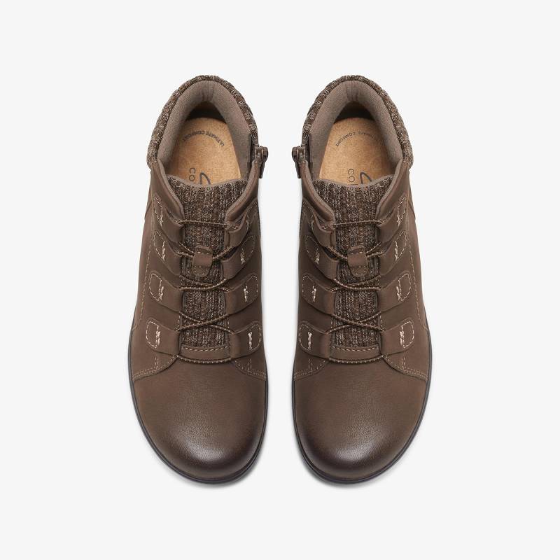 Clarks Carleigh Jade Gri Kahverengi | CLKS-85593