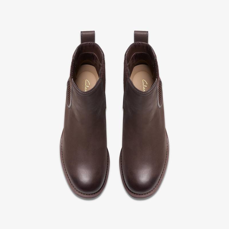 Clarks Chamberly Top Koyu Kahverengi | CLKS-85483