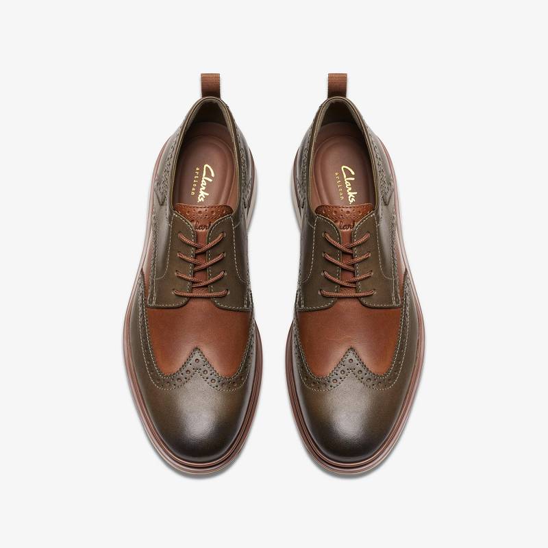 Clarks Chantry Wing Koyu Zeytin Yeşili | CLKS-84473