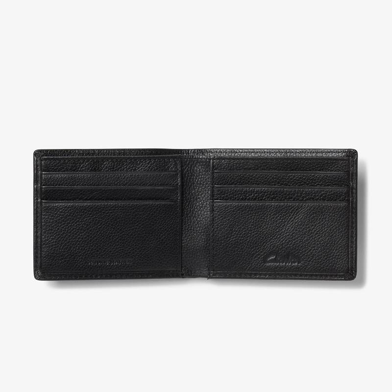 Clarks Classic Pebble Slimfold Wallet Siyah | CLKS-84167