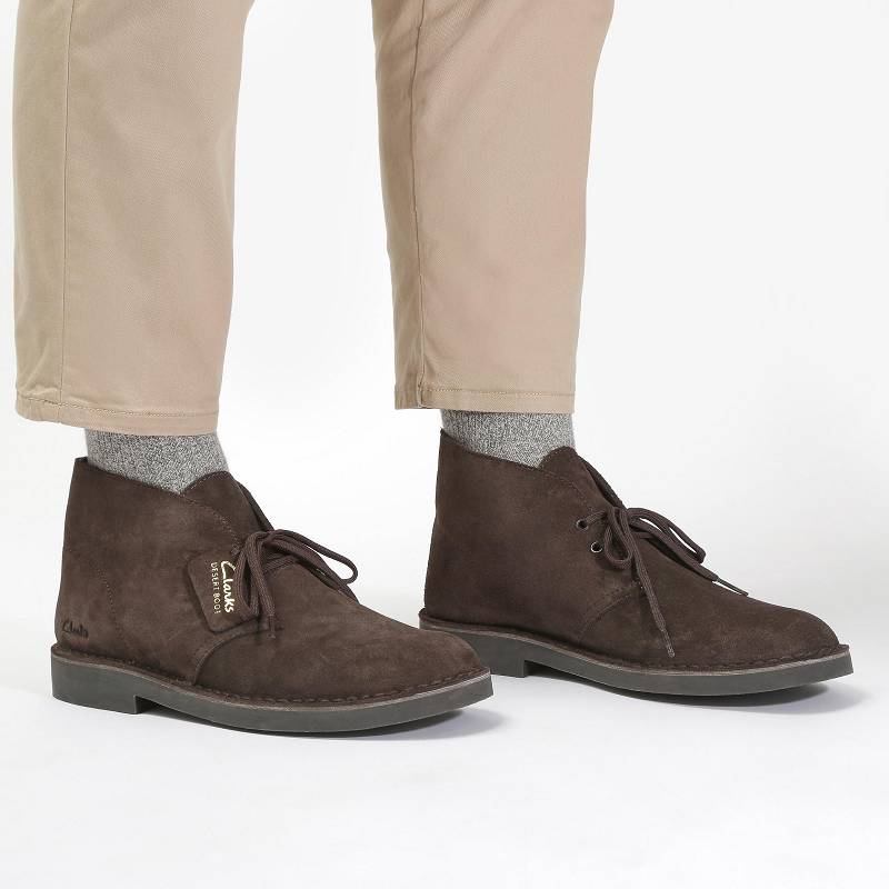 Clarks Desert Boot Evo Koyu Kahverengi | CLKS-84603