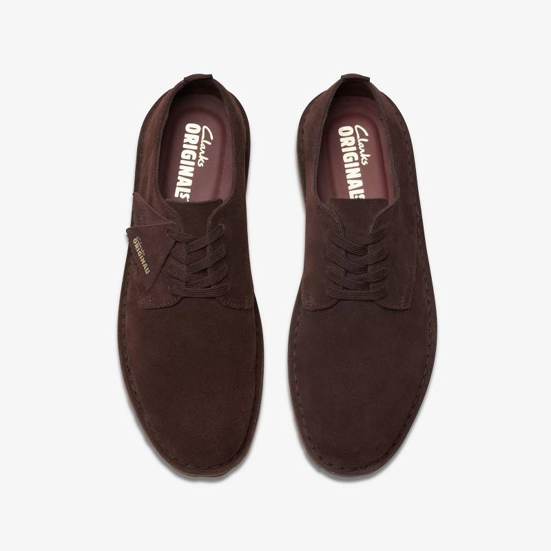 Clarks Desert Rock Lo Koyu Kahverengi | CLKS-84340