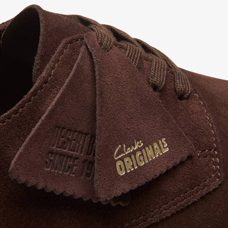 Clarks Desert Rock Lo Koyu Kahverengi | CLKS-84340