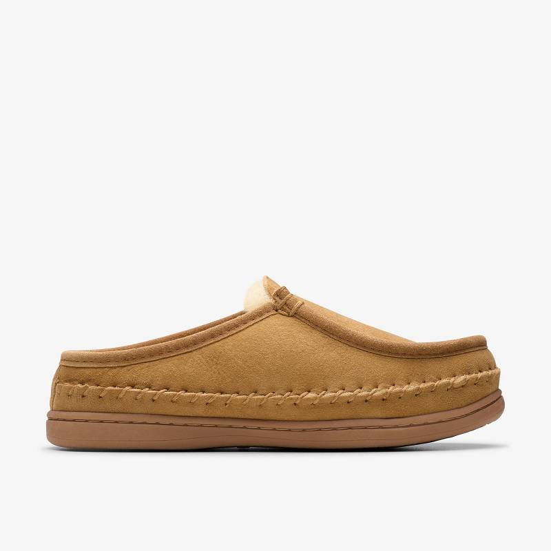 Clarks Eldric Oake Slippers Kahverengi | CLKS-84212
