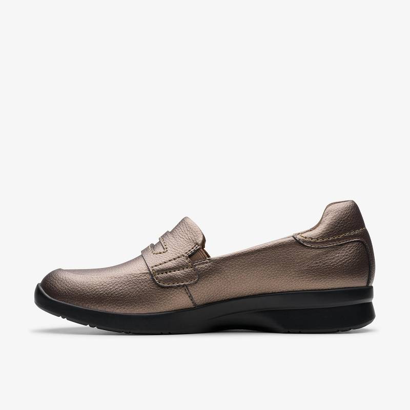Clarks Ellowyn Penny Kahverengi Metal | CLKS-85009