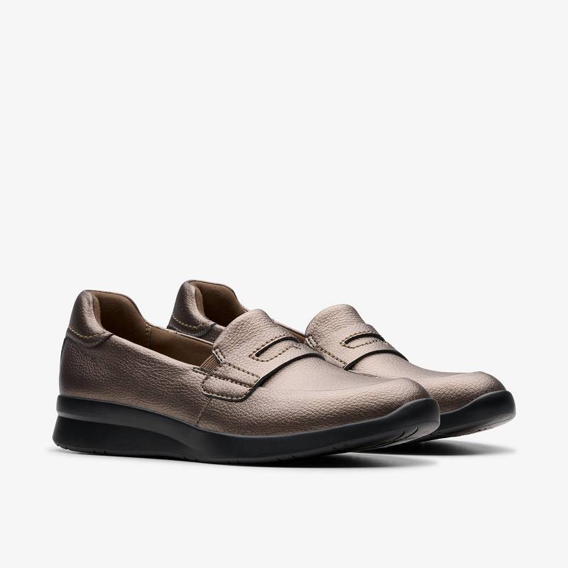 Clarks Ellowyn Penny Kahverengi Metal | CLKS-85009