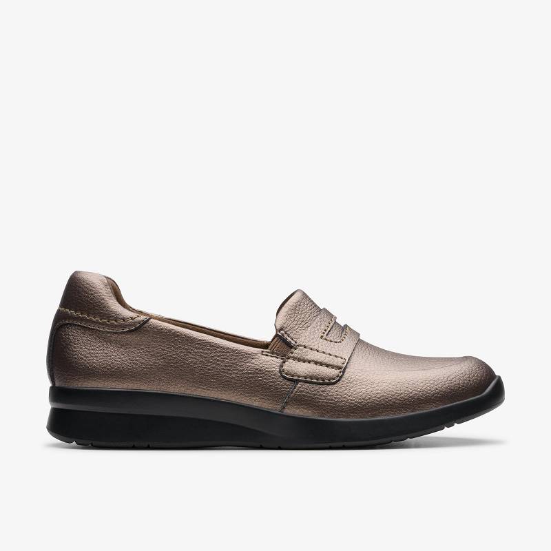 Clarks Ellowyn Penny Kahverengi Metal | CLKS-85009