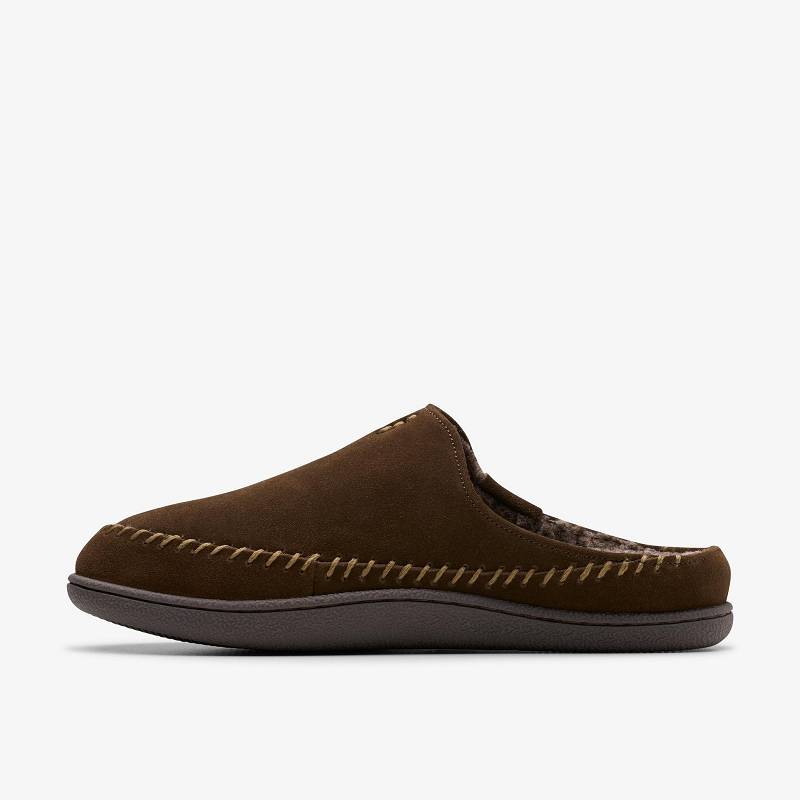 Clarks Frien Wall Slippers Kahverengi | CLKS-84207