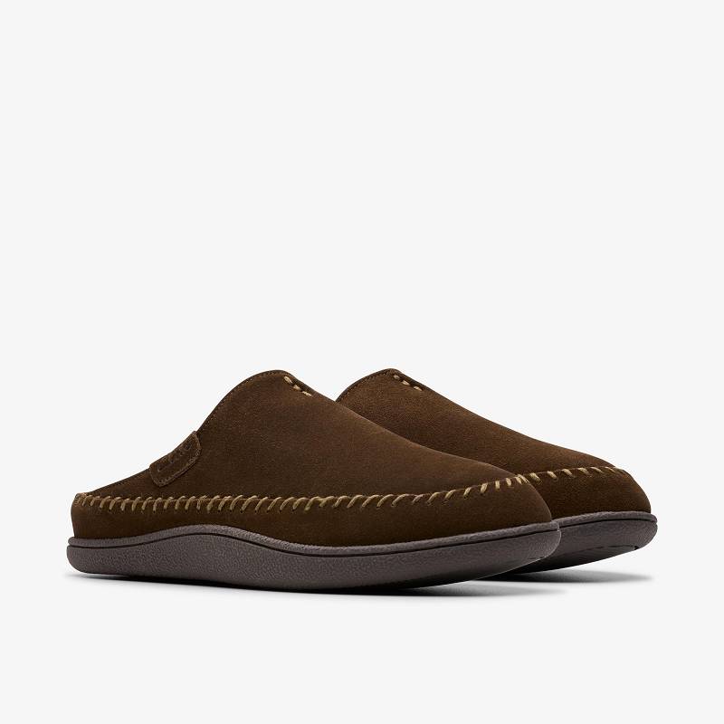 Clarks Frien Wall Slippers Kahverengi | CLKS-84207