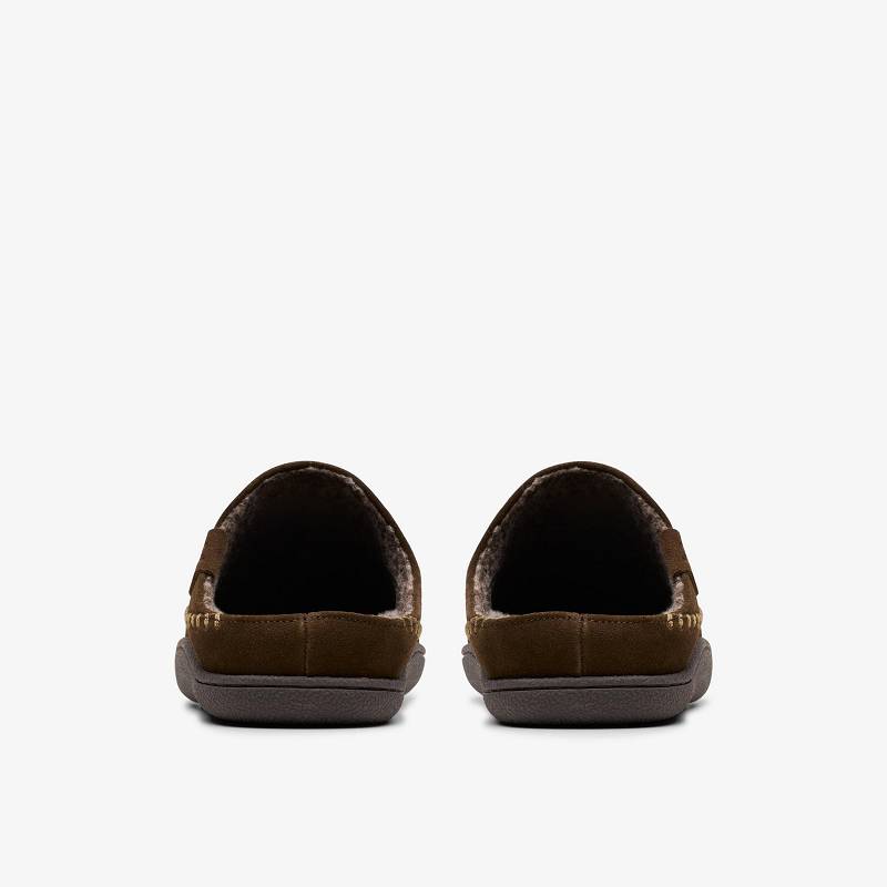 Clarks Frien Wall Slippers Kahverengi | CLKS-84207