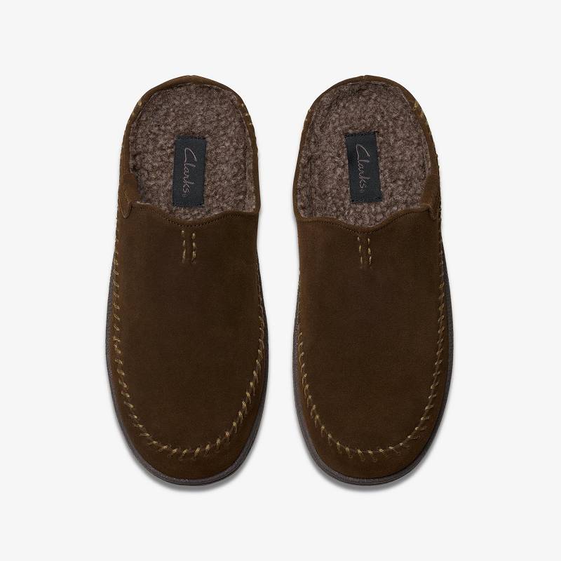 Clarks Frien Wall Slippers Kahverengi | CLKS-84207