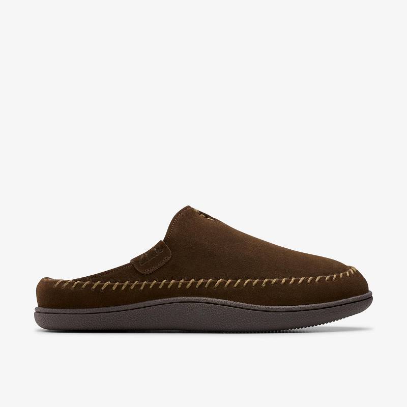 Clarks Frien Wall Slippers Kahverengi | CLKS-84207