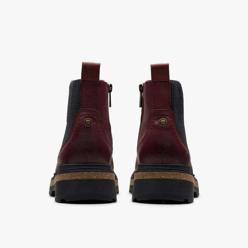 Clarks Hencroft Step Waterproof Bordo | CLKS-85513