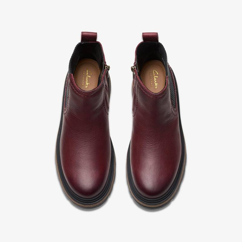 Clarks Hencroft Step Waterproof Bordo | CLKS-85513