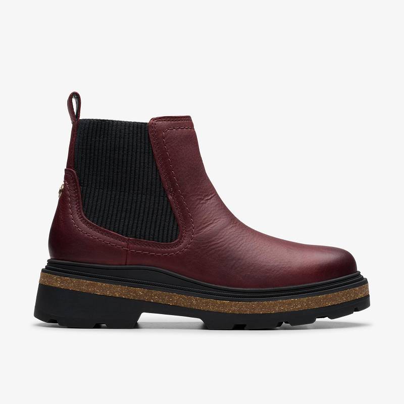 Clarks Hencroft Step Waterproof Bordo | CLKS-85513