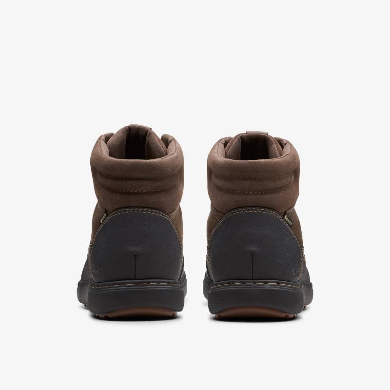 Clarks Mapstone Hi Gore-Tex Koyu Kahverengi | CLKS-84551