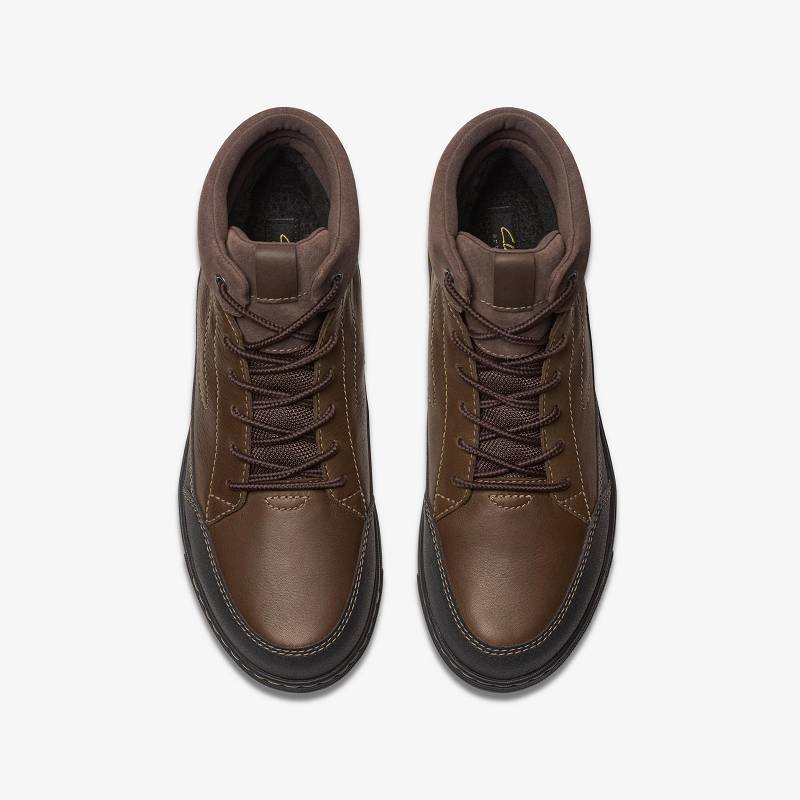 Clarks Mapstone Hi Gore-Tex Koyu Kahverengi | CLKS-84551