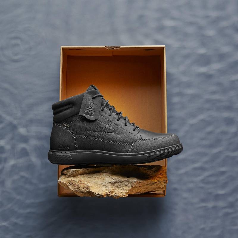 Clarks Mapstone Hi Gore-Tex Siyah | CLKS-84250