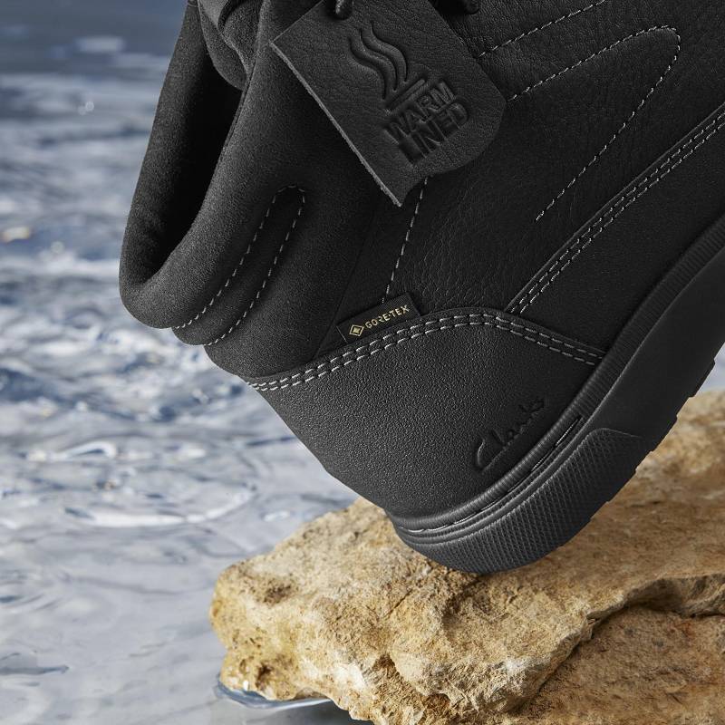 Clarks Mapstone Hi Gore-Tex Siyah | CLKS-84250