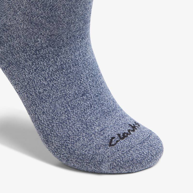 Clarks Marled Crew Sock Lacivert | CLKS-84172