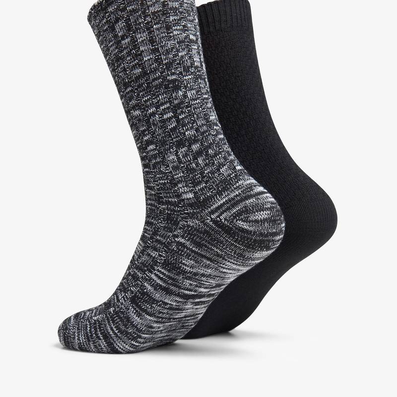 Clarks Marled Crew Sock Siyah | CLKS-84171
