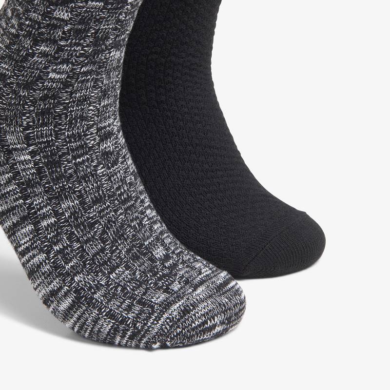 Clarks Marled Crew Sock Siyah | CLKS-84171