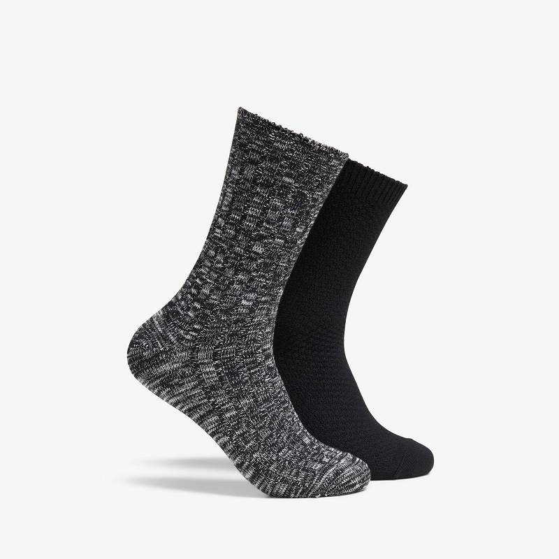Clarks Marled Crew Sock Siyah | CLKS-84171