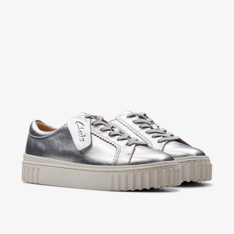 Clarks Mayhill Walk Gümüş Metal | CLKS-84697